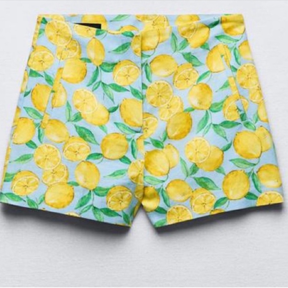 Zara Lemon Print Women's Shorts